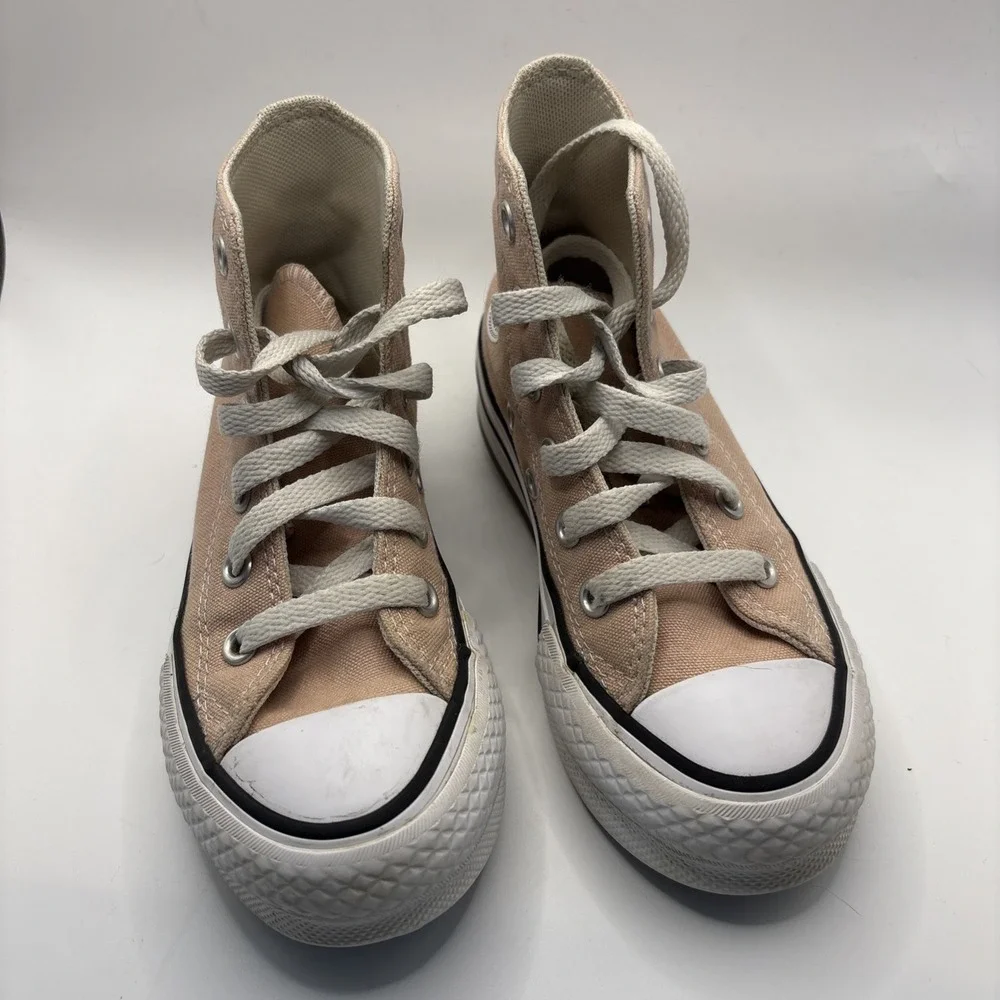 Converse‎ Chuck Taylor All Star Hi Top Sneakers Light Pink Canvas Youth Size 11